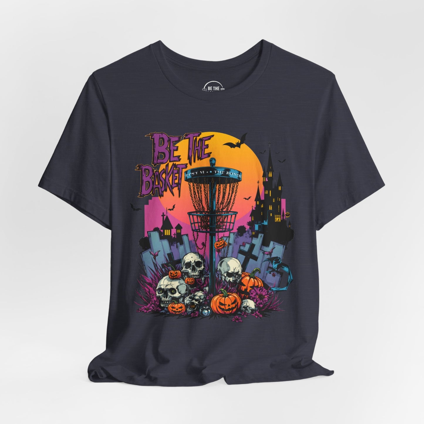 BE THE BASKET Disc Golf Halloween Design 15, Disc Golf Unisex T-Shirt