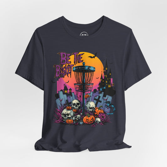 BE THE BASKET Disc Golf Halloween Design 15, Disc Golf Unisex T-Shirt