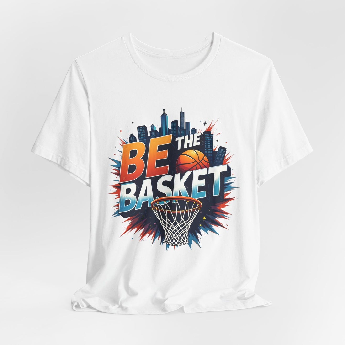 BE THE BASKET Skyline Basketball Unisex T-Shirt, Basketball Shirt