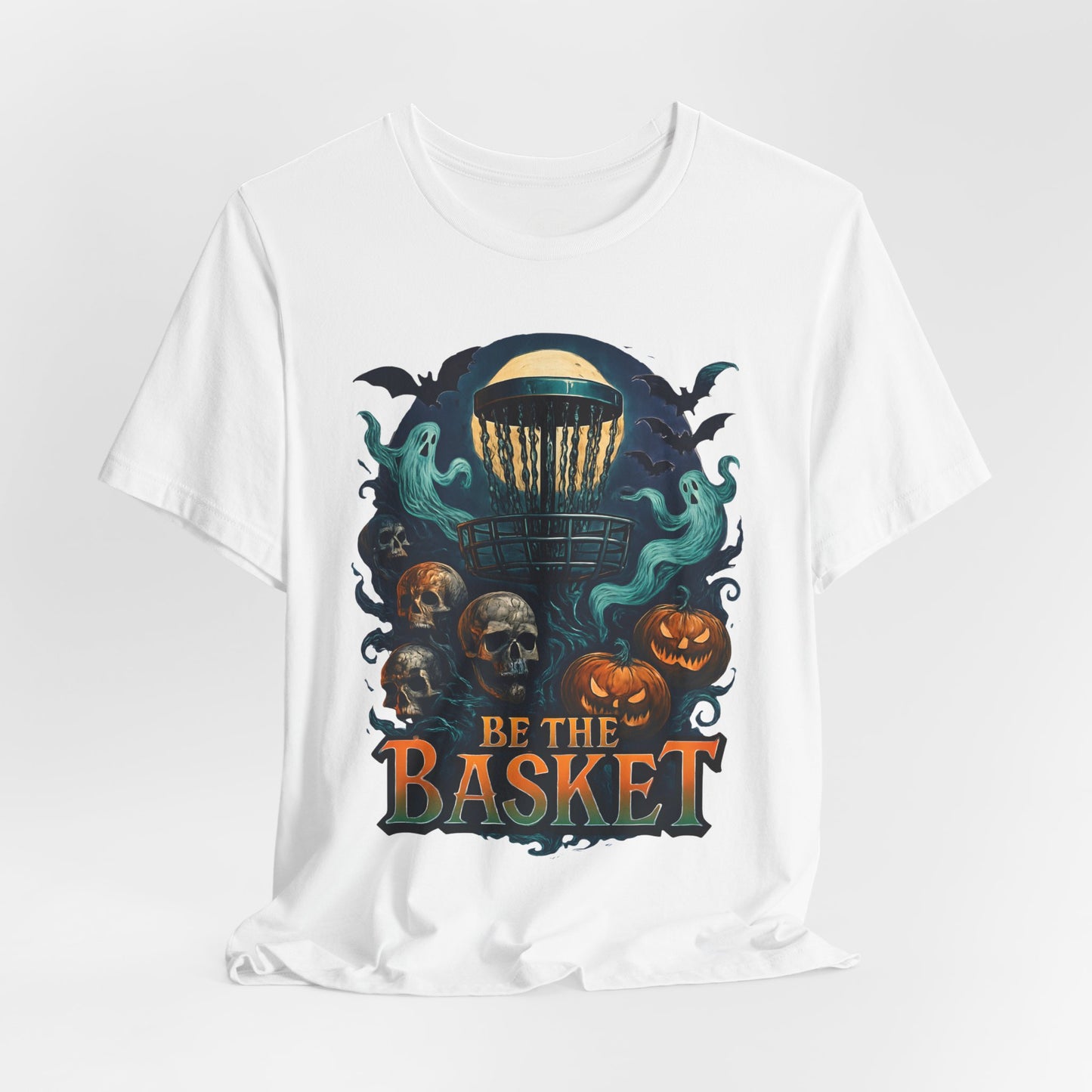 BE THE BASKET Disc Golf Halloween Design 19, Disc Golf Unisex T-Shirt