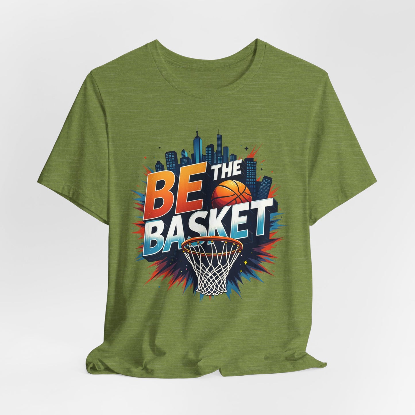 BE THE BASKET Skyline Basketball Unisex T-Shirt, Basketball Shirt