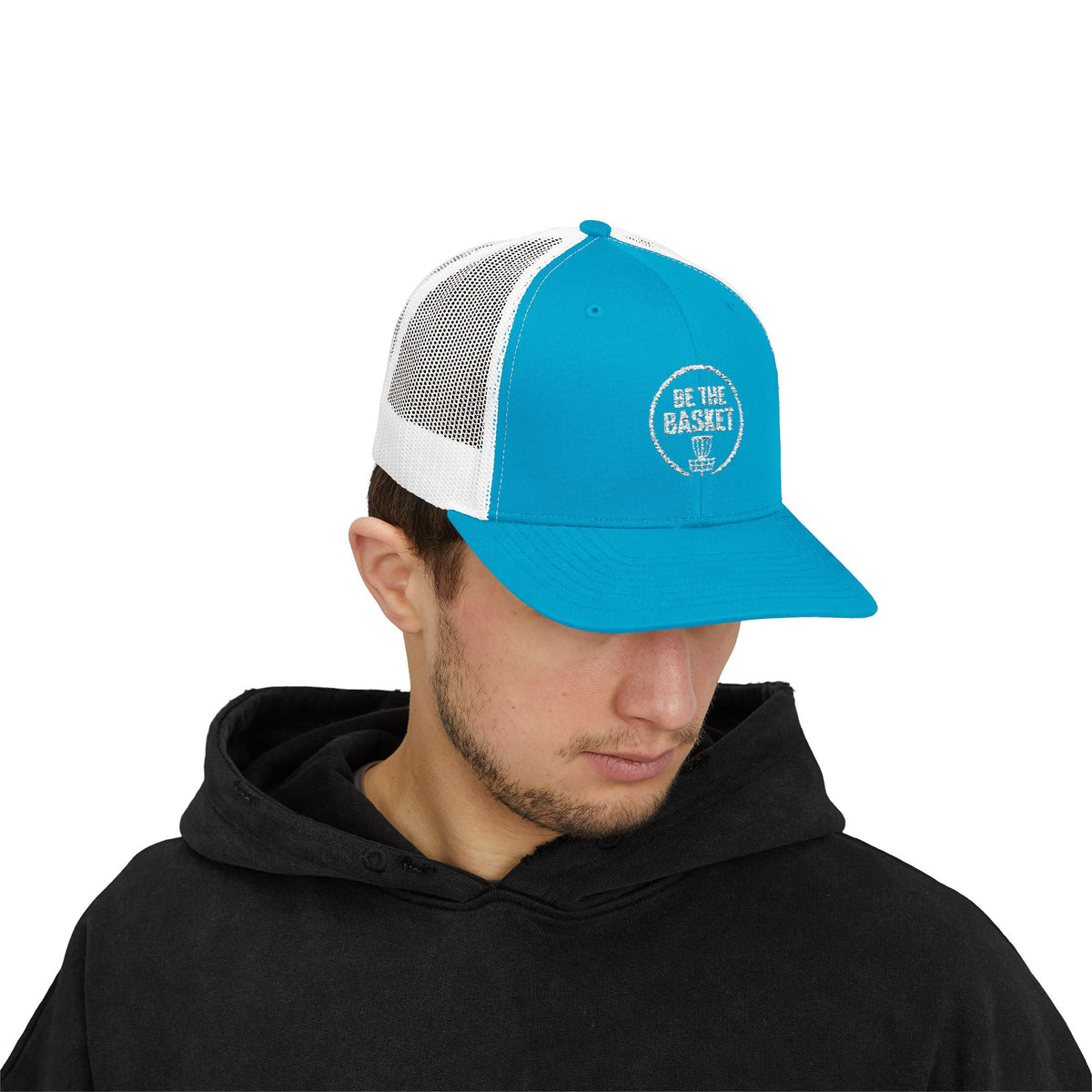 BE THE BASKET - 6606 Snapback Trucker Cap — Vintage Disc Golf Hat