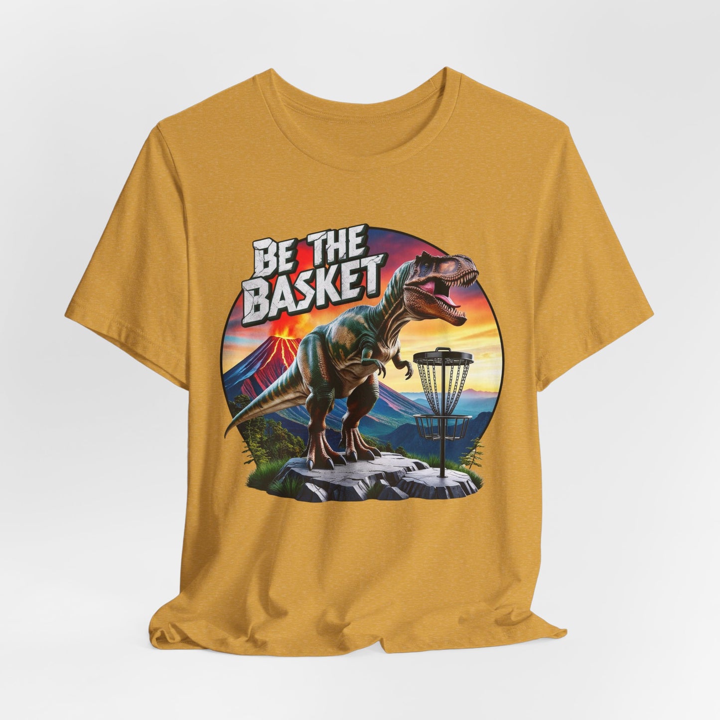 BE THE BASKET Disc Golf T-Rex 2 Unisex T-Shirt