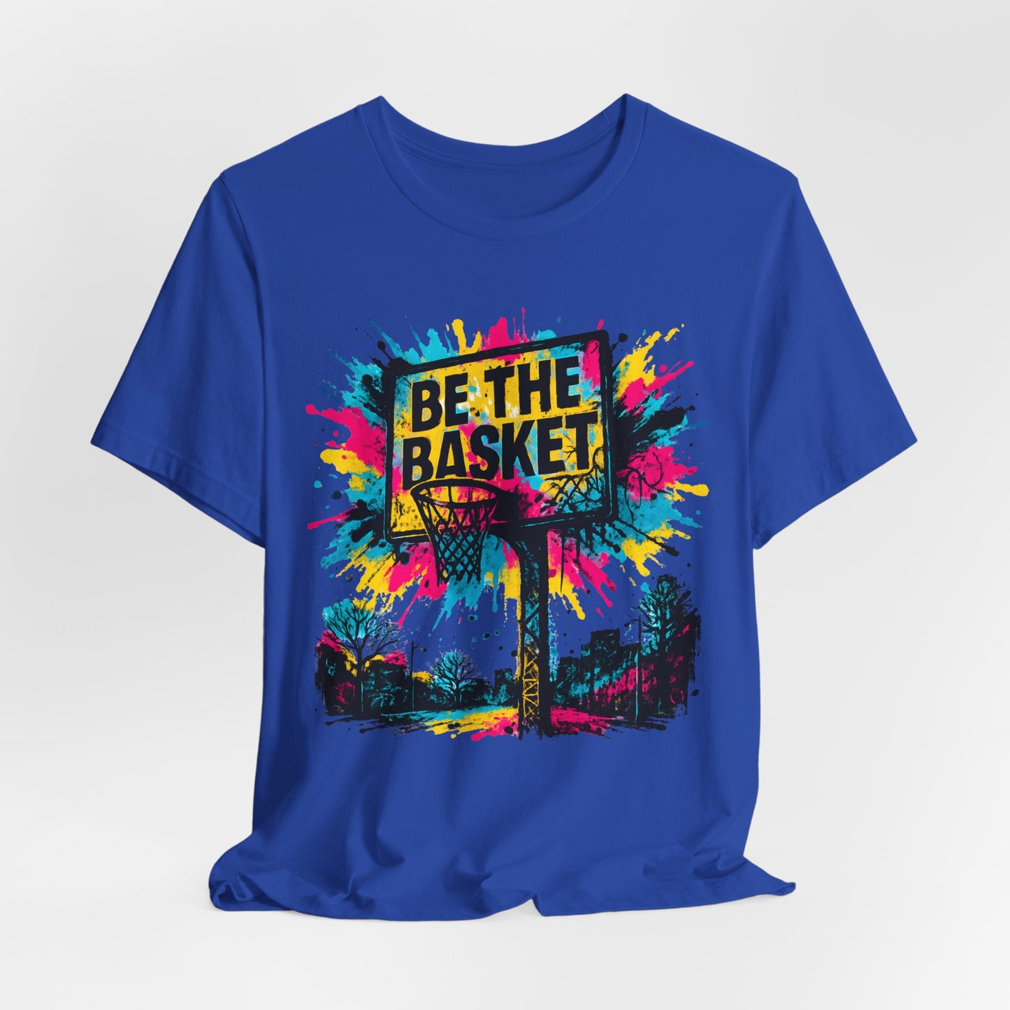 BE THE BASKET Basketball Goal Art Design 2, Unisex T-Shirt, Disc Golf Shirt