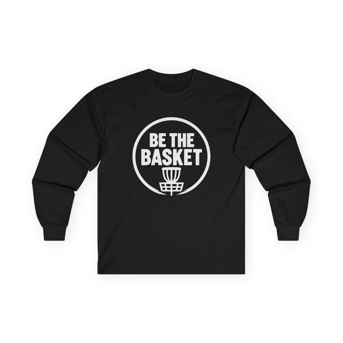 BE THE BASKET Disc Golf Logo Long Sleeve Shirt