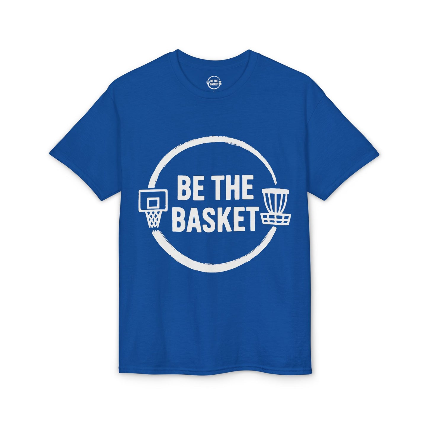 BE THE BASKET White Logo Gear - Dry Blend T-shirt