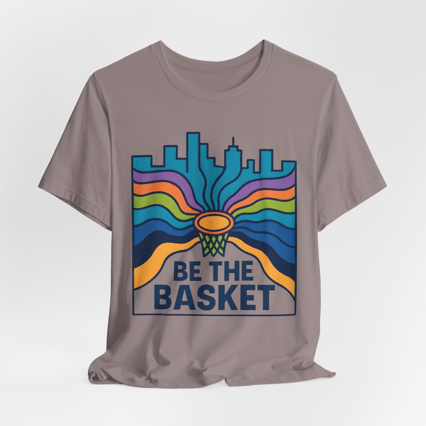 BE THE BASKET Basketball Goal Art Design 3, Unisex T-Shirt, Disc Golf Shirt