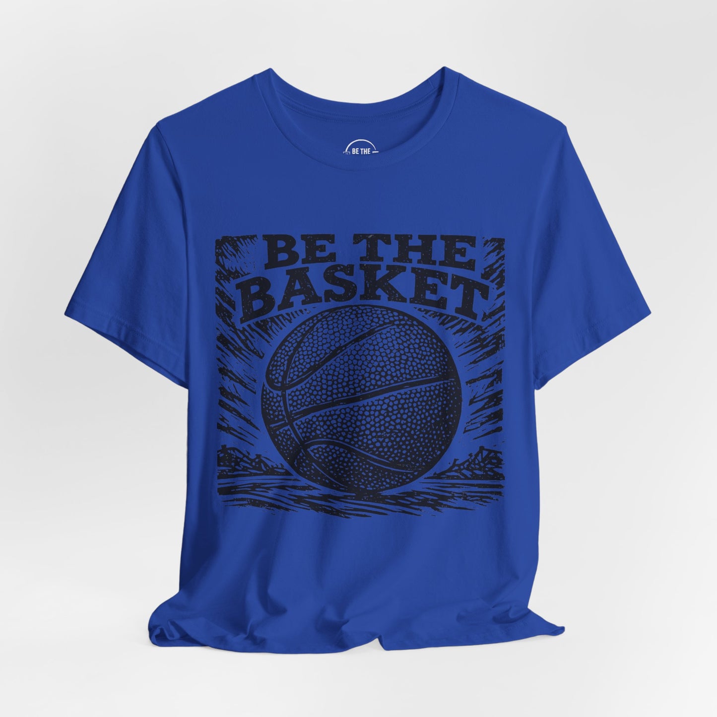 BE THE BASKET Basketball Linecut BW Design 2 - Unisex Basketball T-Shirt