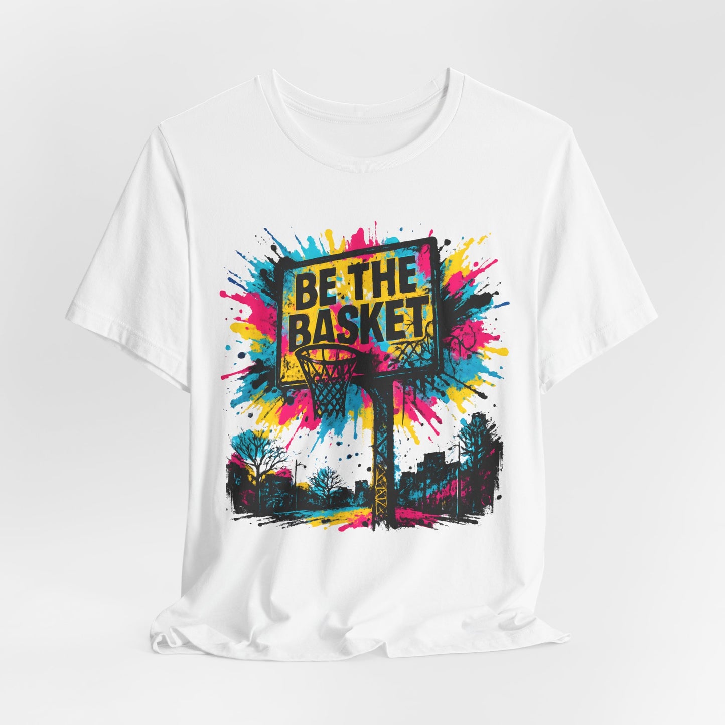 BE THE BASKET Basketball Goal Art Design 2, Unisex T-Shirt, Disc Golf Shirt