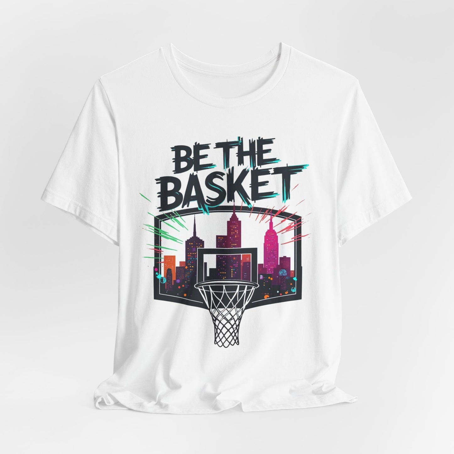 BE THE BASKET Skyline 5 Basketball Unisex T-Shirt, Basketball Shirt