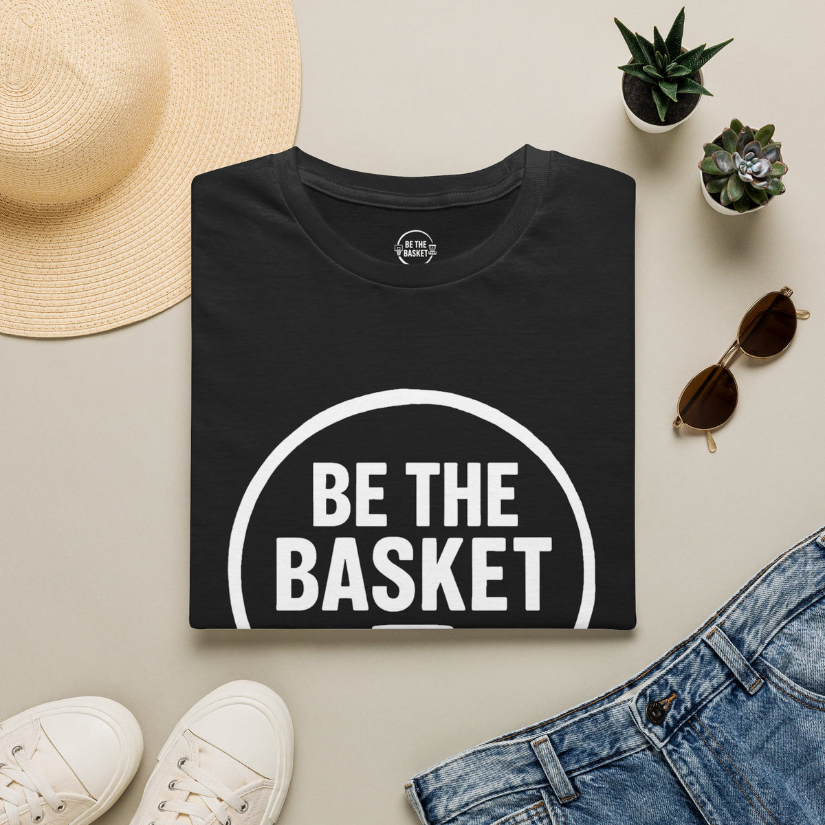 BE THE BASKET - Disc Golf Logo  - Gildan Unisex T-shirt