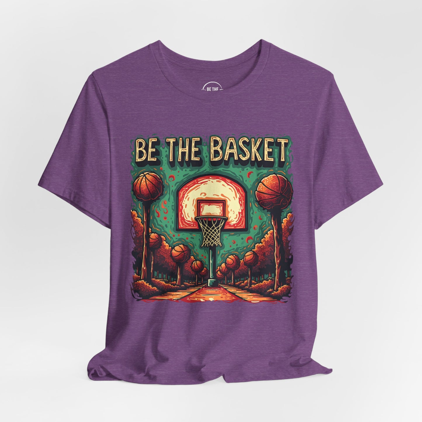 BE THE BASKET Basketball Psychedelic Court 2 Unisex T-Shirt, Basketball Shirt