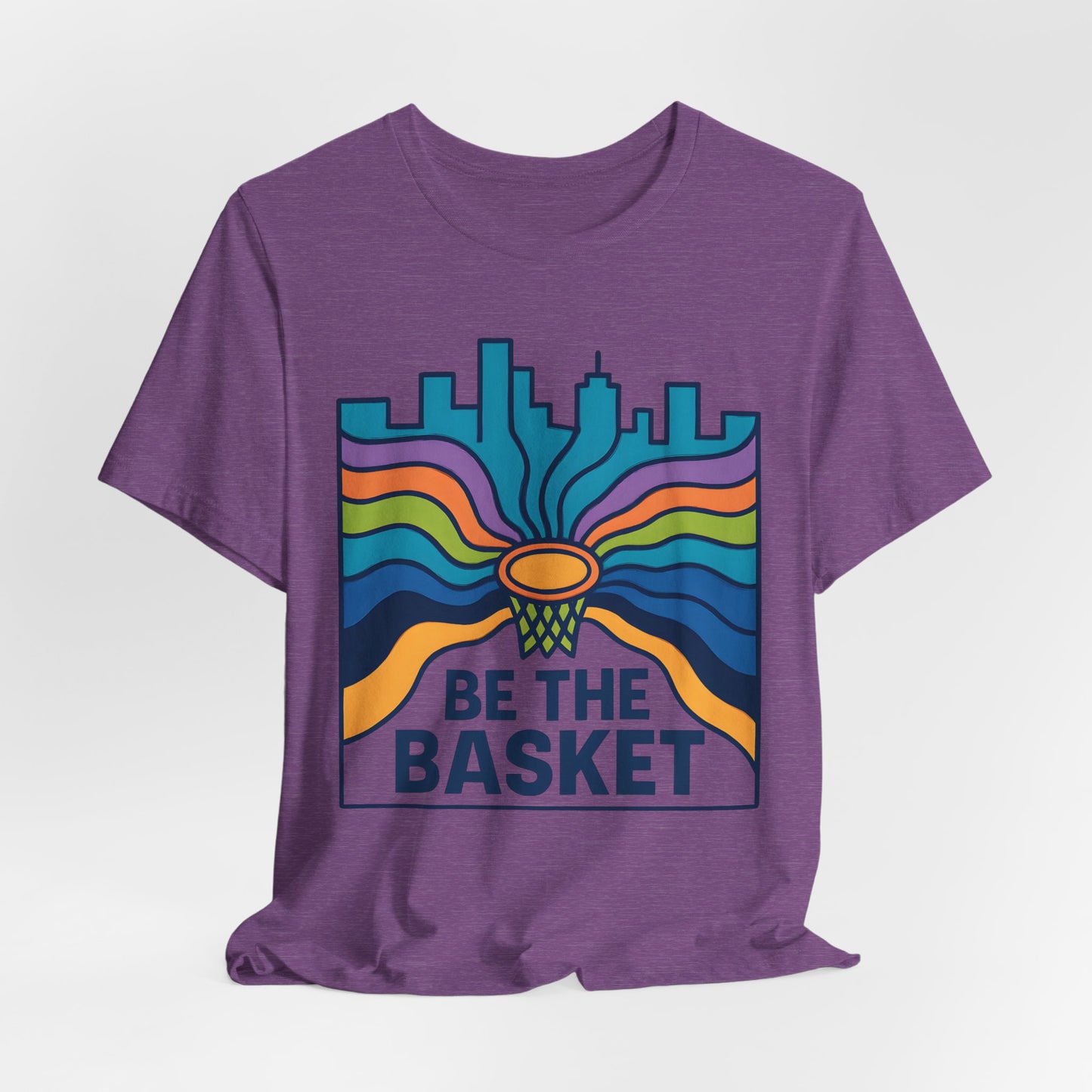 BE THE BASKET Basketball Goal Art Design 3, Unisex T-Shirt, Disc Golf Shirt