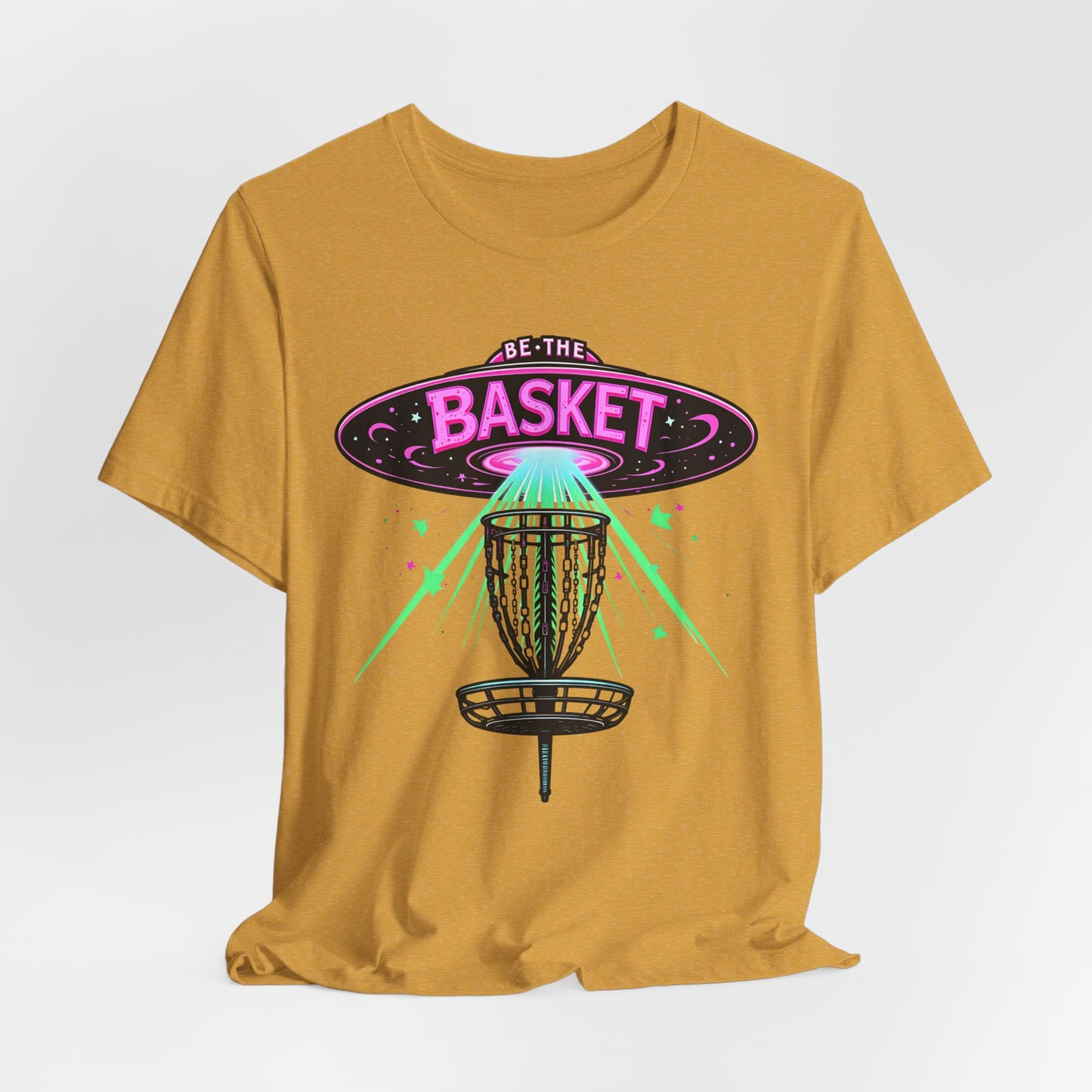 BE THE BASKET Disc Golf Cinco De Spaceship, Unisex T-Shirt, Disc Golf Shirt
