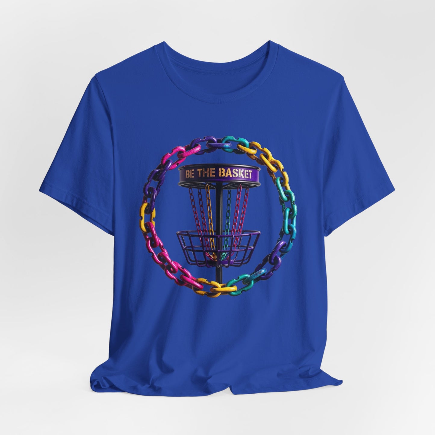 BE THE BASKET Chain Circle Color 1 Disc Golf  Unisex T-Shirt - Disc Golf Shirt
