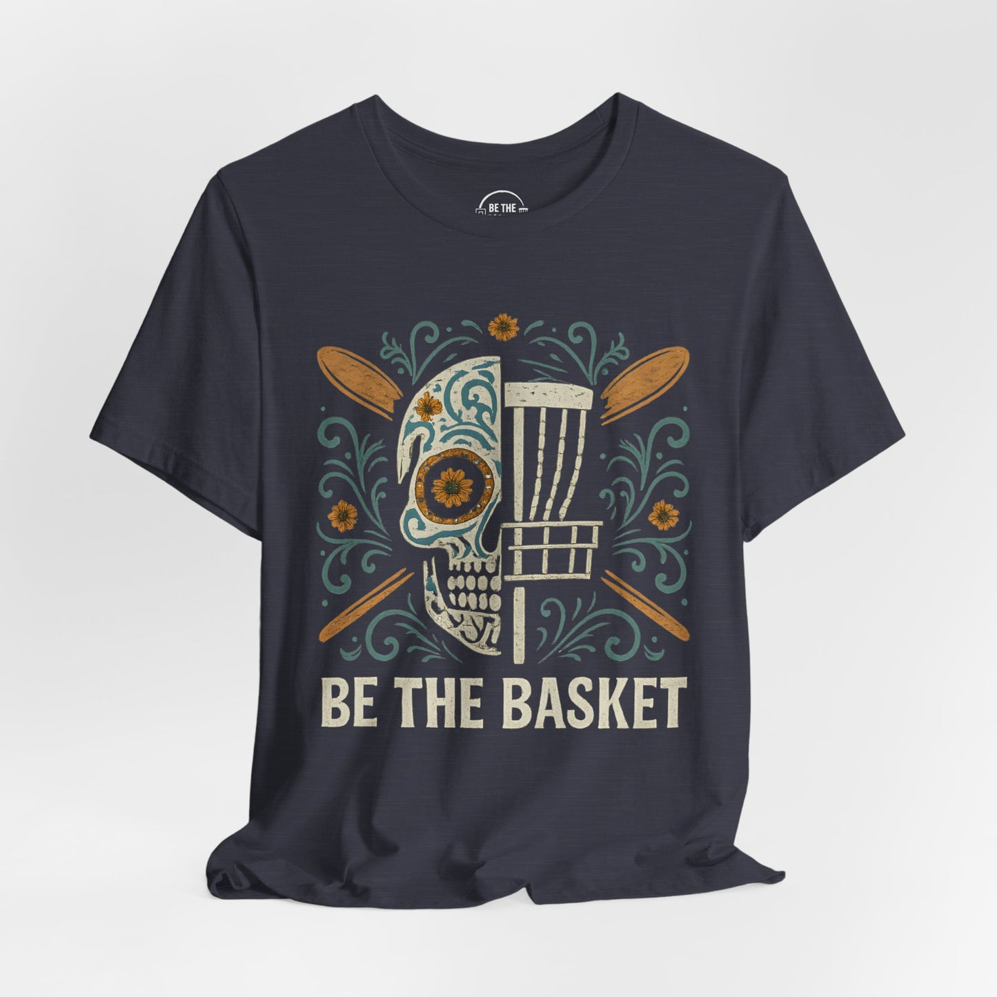 BE THE BASKET Disc Golf Halloween Design 28, Disc Golf Unisex T-Shirt