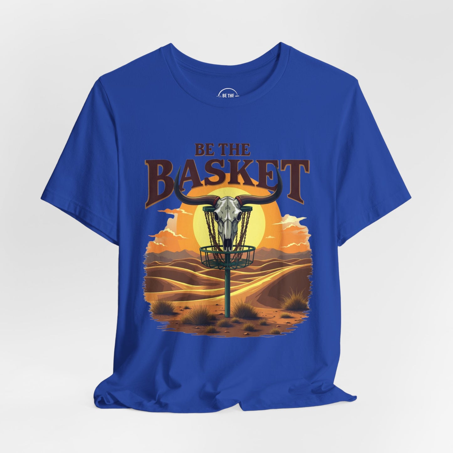 BE THE BASKET Desert Design - Disc Golf Unisex T-Shirt