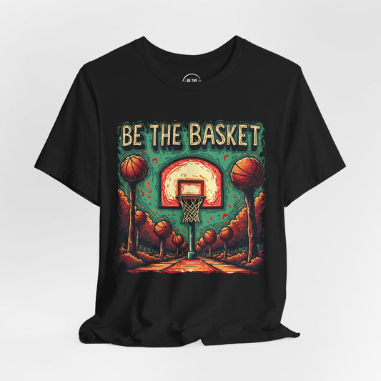 BE THE BASKET Basketball Psychedelic Court 2 Unisex T-Shirt, Basketball Shirt