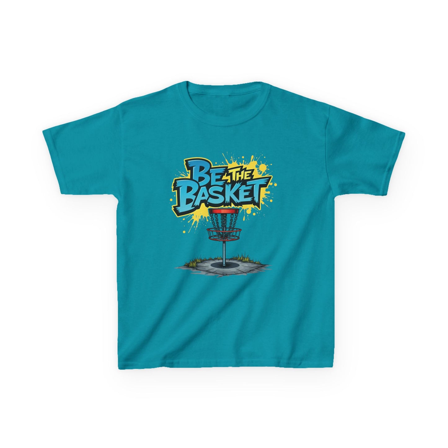BE THE BASKET Graffiti Design Disc Golf T-Shirt for Kid's