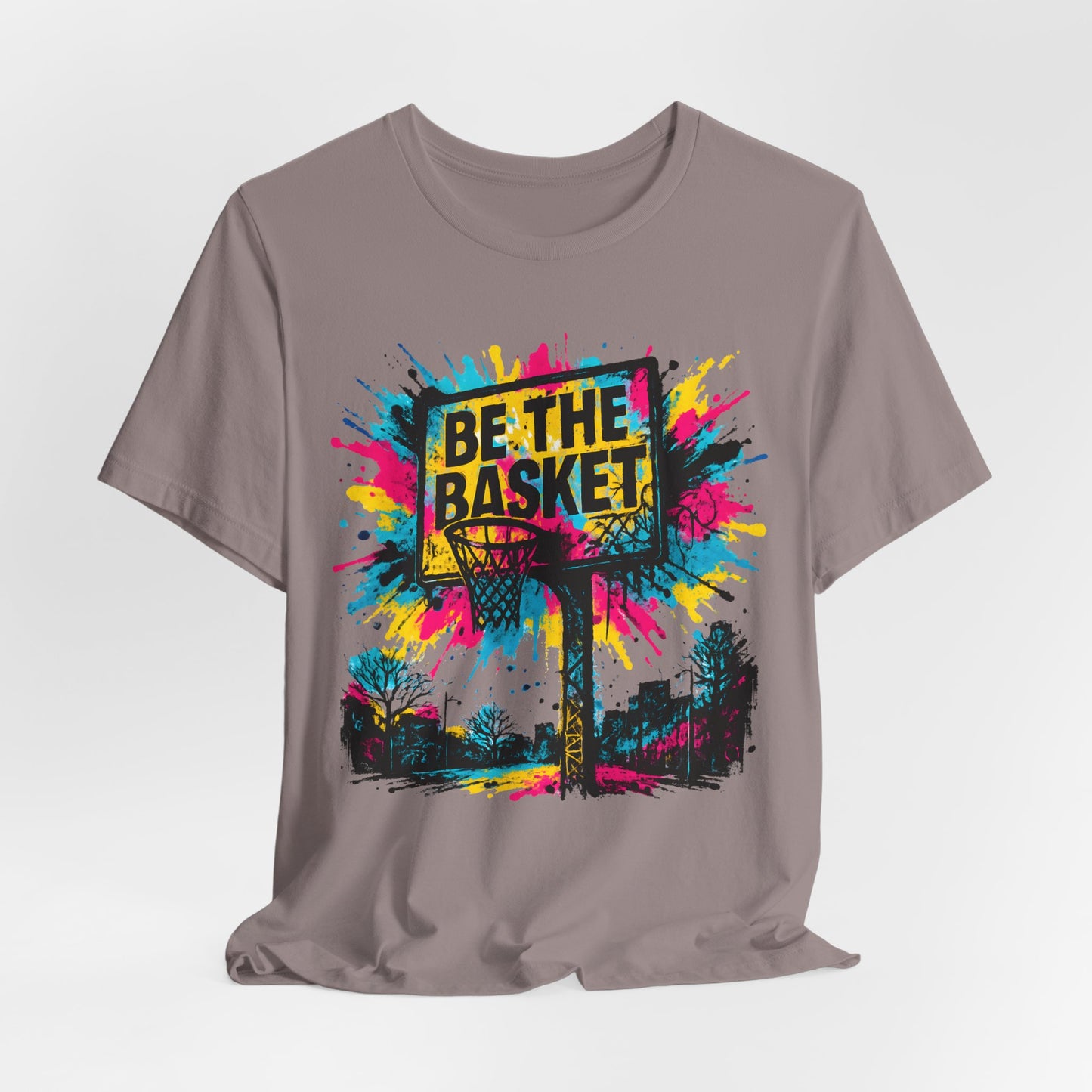 BE THE BASKET Basketball Goal Art Design 2, Unisex T-Shirt, Disc Golf Shirt