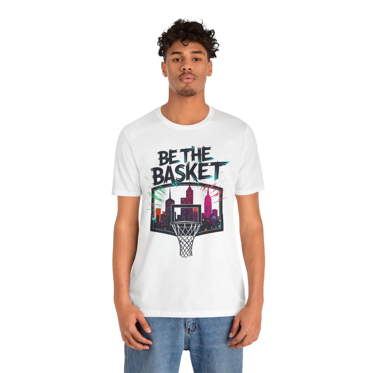 BE THE BASKET Skyline 5 Basketball Unisex T-Shirt, Basketball Shirt