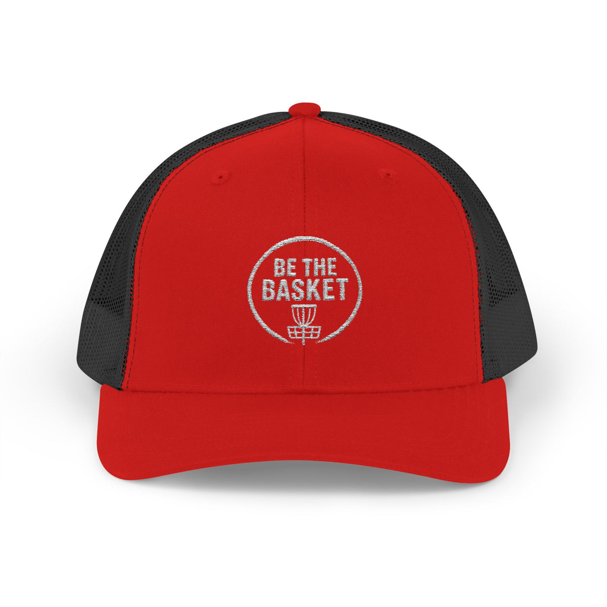 BE THE BASKET - 6606 Snapback Trucker Cap — Vintage Disc Golf Hat