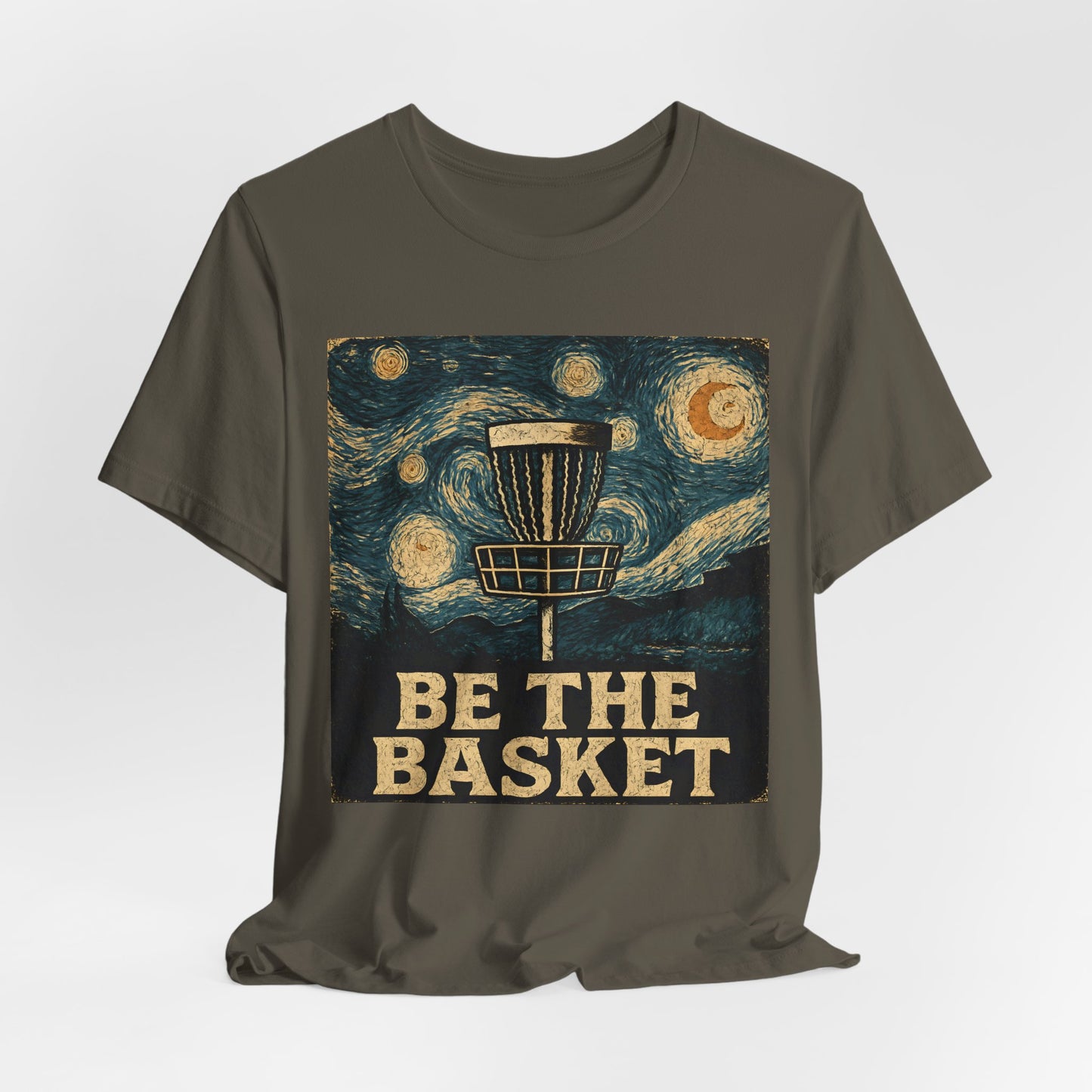 BE THE BASKET Disc Golf Van Gogh 2, Unisex T-Shirt, Disc Golf Shirt