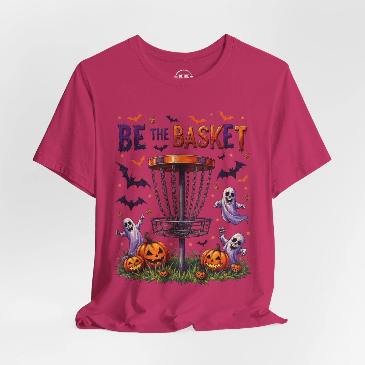 BE THE BASKET Disc Golf Halloween Design 14, Disc Golf Unisex T-Shirt