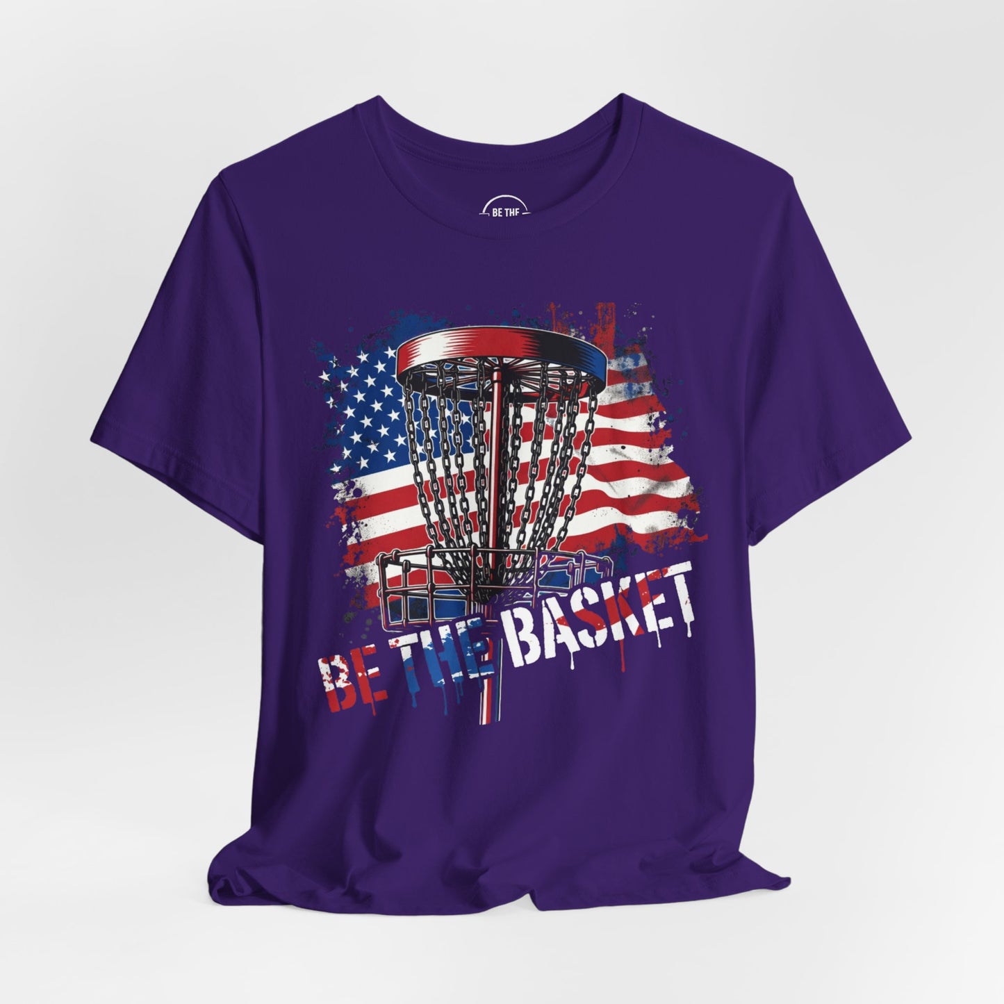 BE THE BASKET Patriotic Disc Golf 1, Unisex Disc Golf T-Shirt