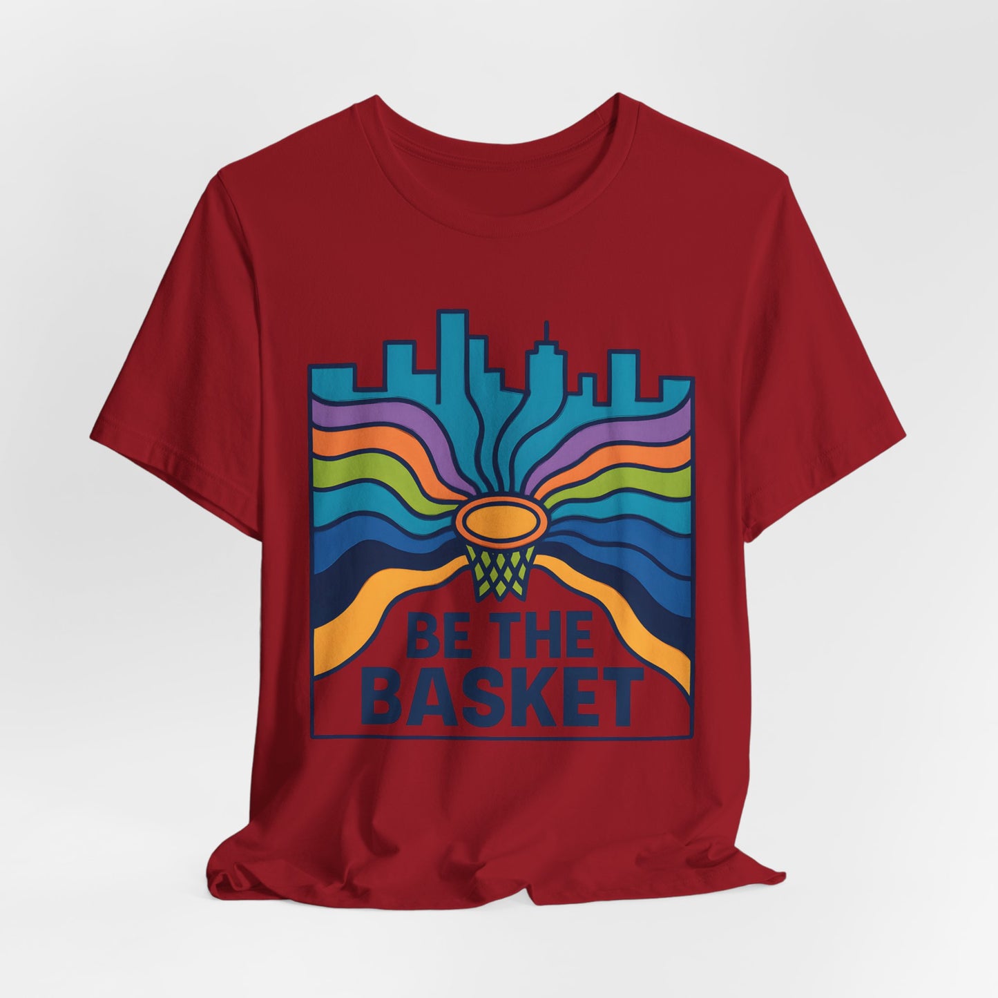 BE THE BASKET Basketball Goal Art Design 3, Unisex T-Shirt, Disc Golf Shirt
