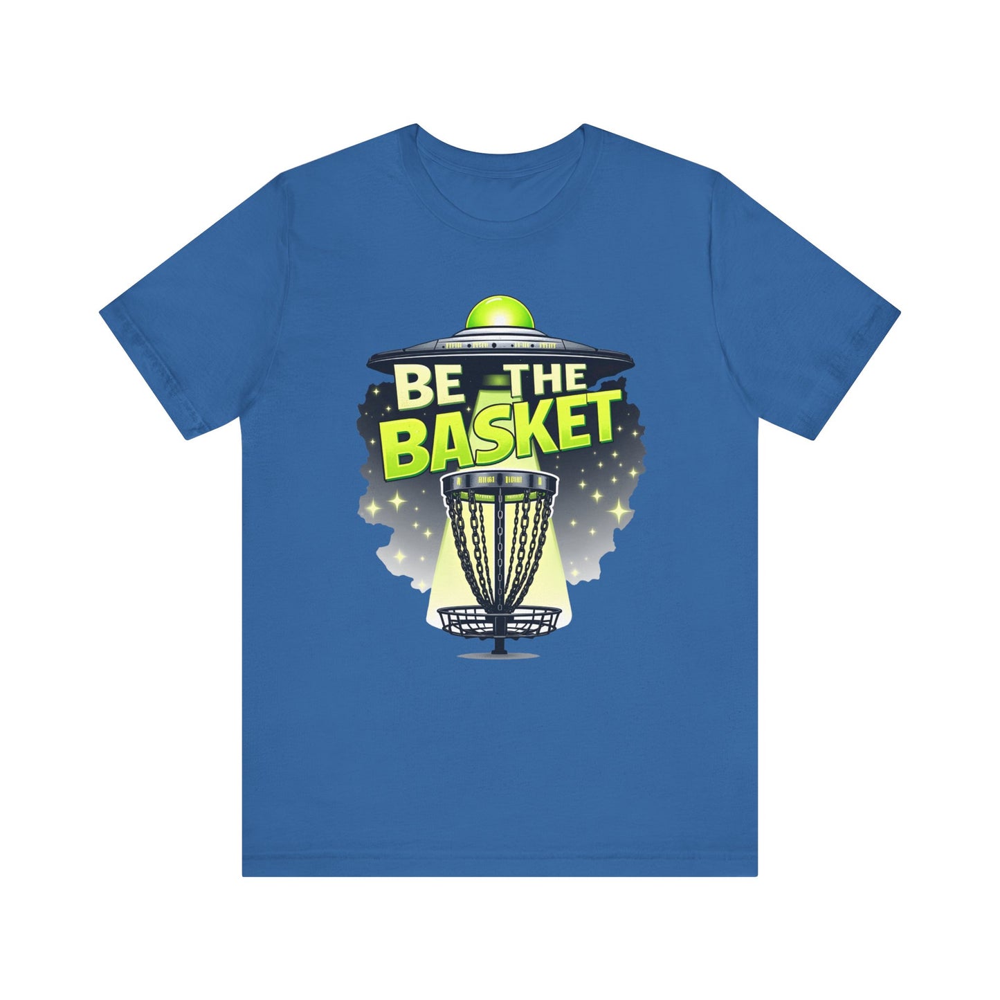 BE THE BASKET Disc Golf Beam Me Up 1, Unisex T-Shirt, Disc Golf Shirt