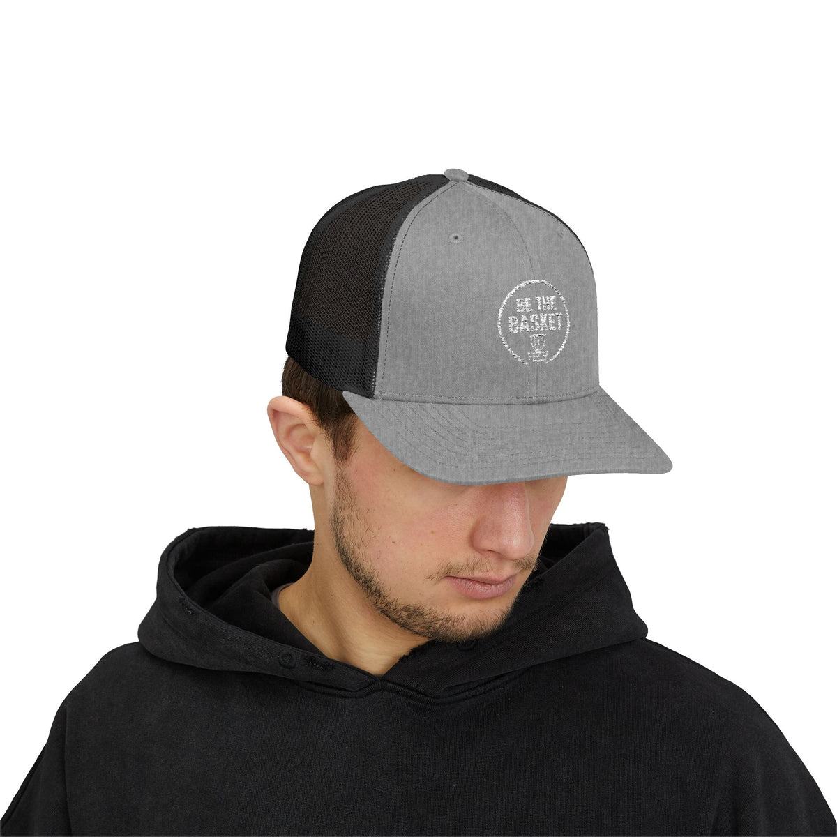 BE THE BASKET - 6606 Snapback Trucker Cap — Vintage Disc Golf Hat