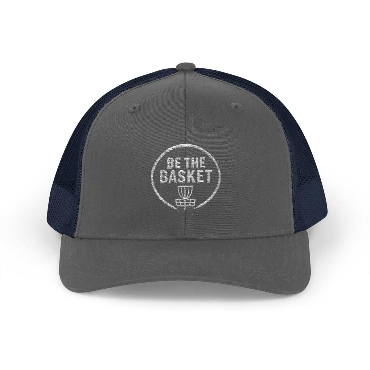 BE THE BASKET - 6606 Snapback Trucker Cap — Vintage Disc Golf Hat