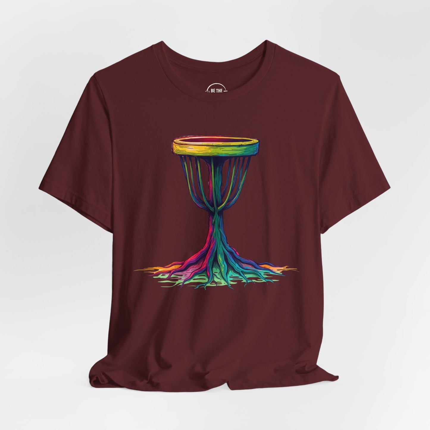 Disc Golf Tree of Life Design 1 Unisex T-Shirt, Happy Feel-Good Disc Golf Shirt
