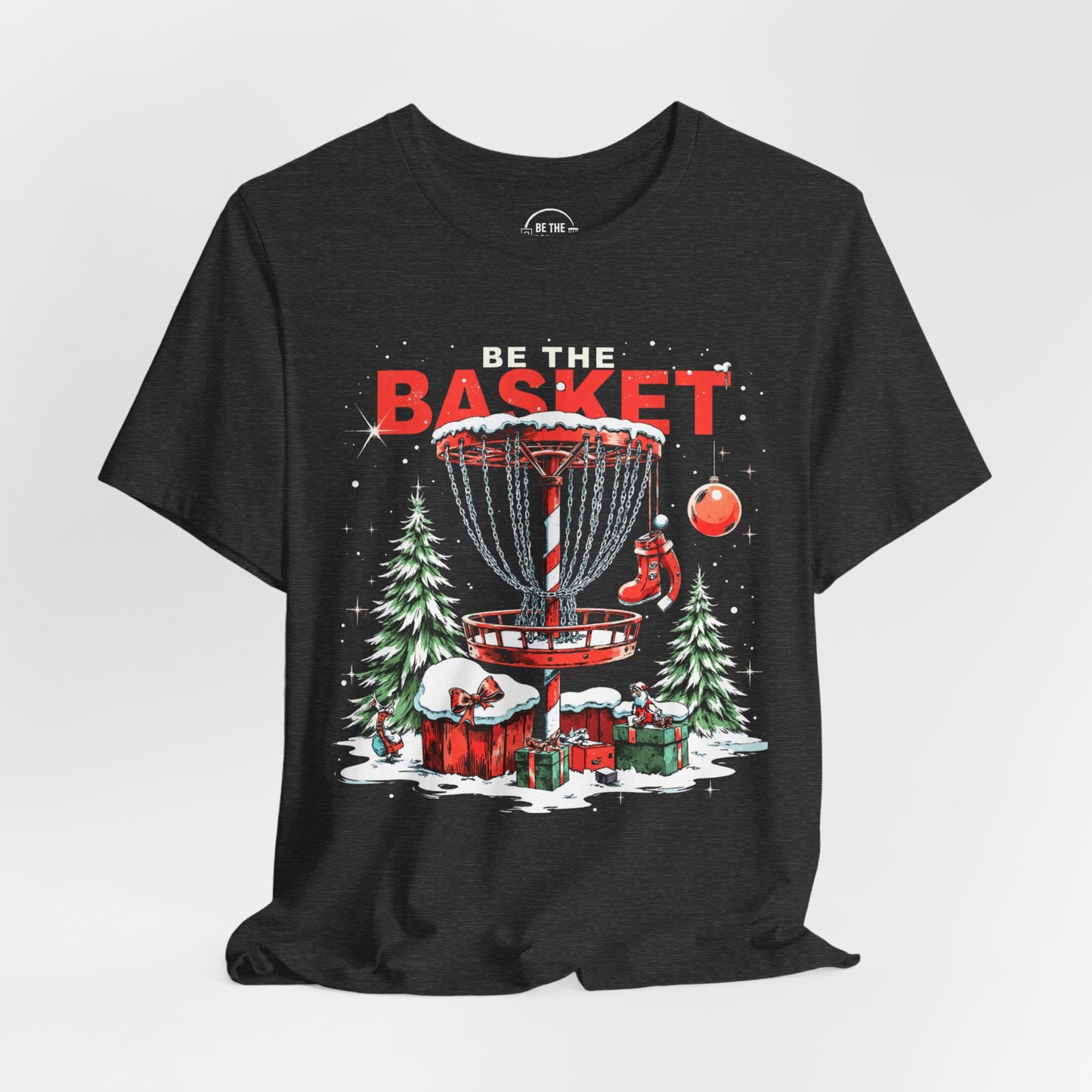 BE THE BASKET Disc Golf Christmas 10 - Disc Golf Unisex T-Shirt