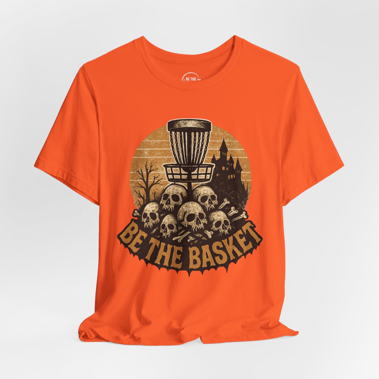 BE THE BASKET Disc Golf Halloween Design 9, Disc Golf Unisex T-Shirt