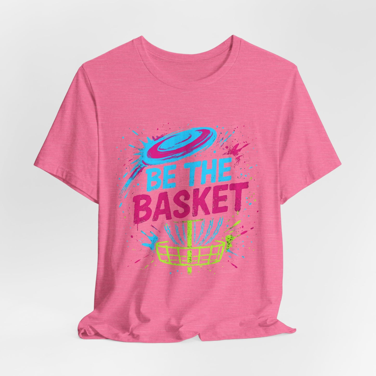 BE THE BASKET Disc Golf Basket Distressed Colorful 5, Unisex T-Shirt