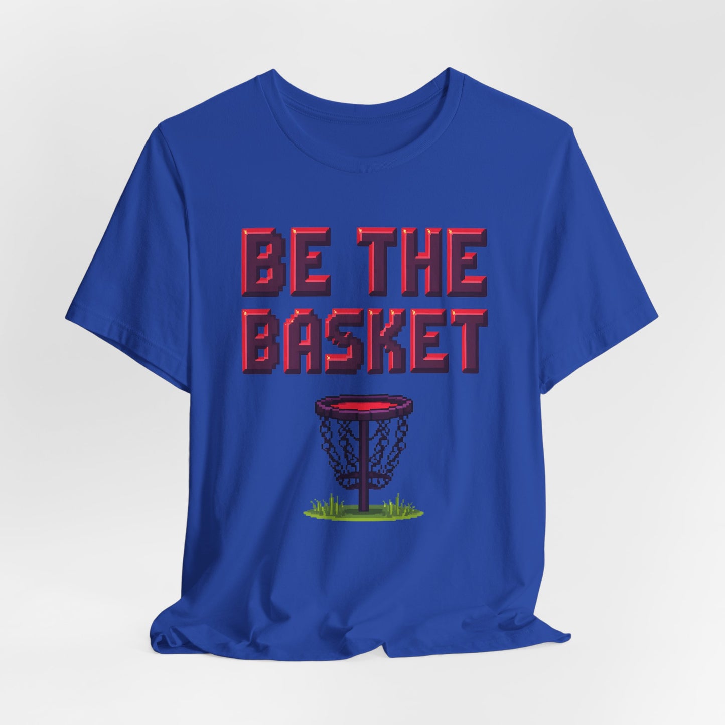 BE THE BASKET Disc Golf Basket 8-bit Design, Unisex T-Shirt, Disc Golf Shirt