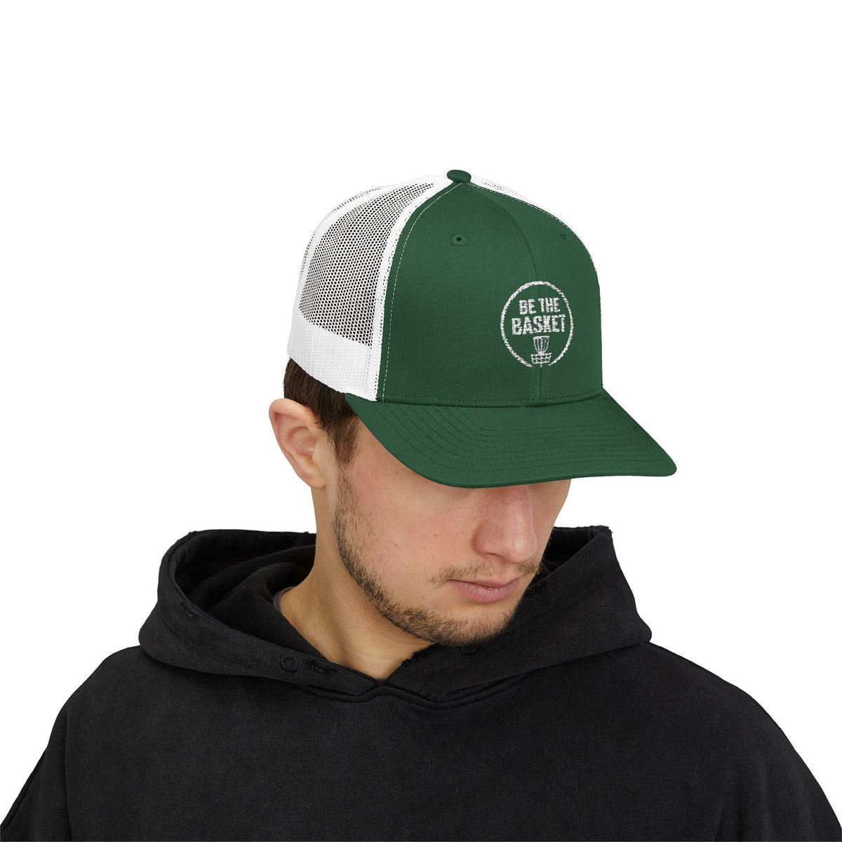 BE THE BASKET - 6606 Snapback Trucker Cap — Vintage Disc Golf Hat