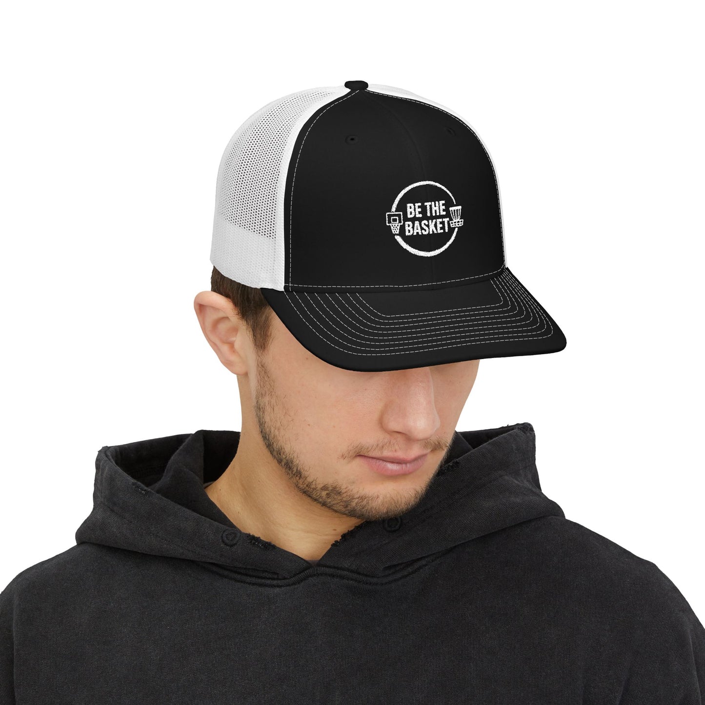 BE THE BASKET Logo Embroidered Trucker Cap