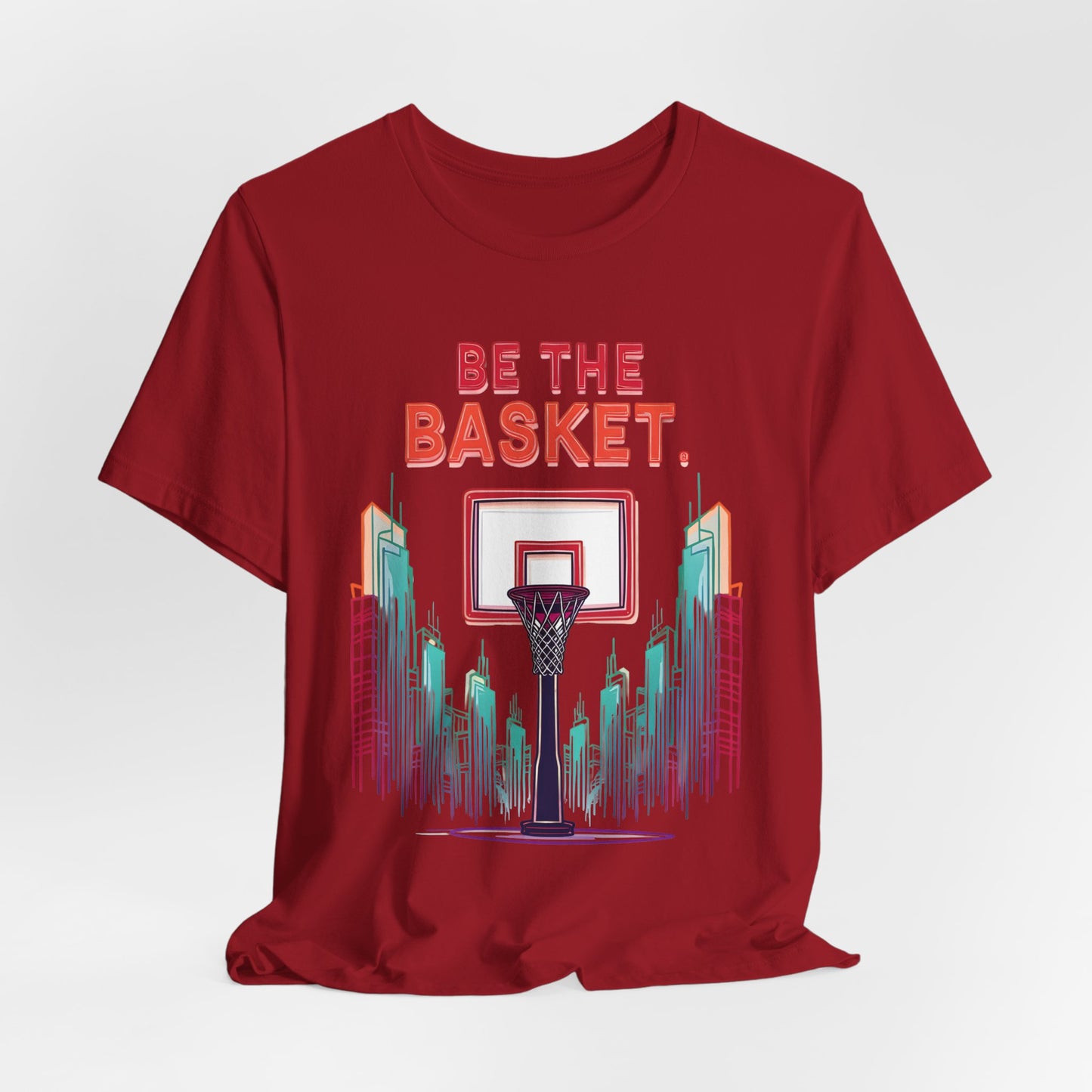 BE THE BASKET Basketball City Net Design 6, Unisex T-Shirt, Disc Golf Shirt