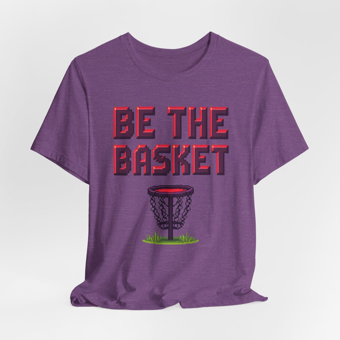 BE THE BASKET Disc Golf Basket 8-bit Design, Unisex T-Shirt, Disc Golf Shirt
