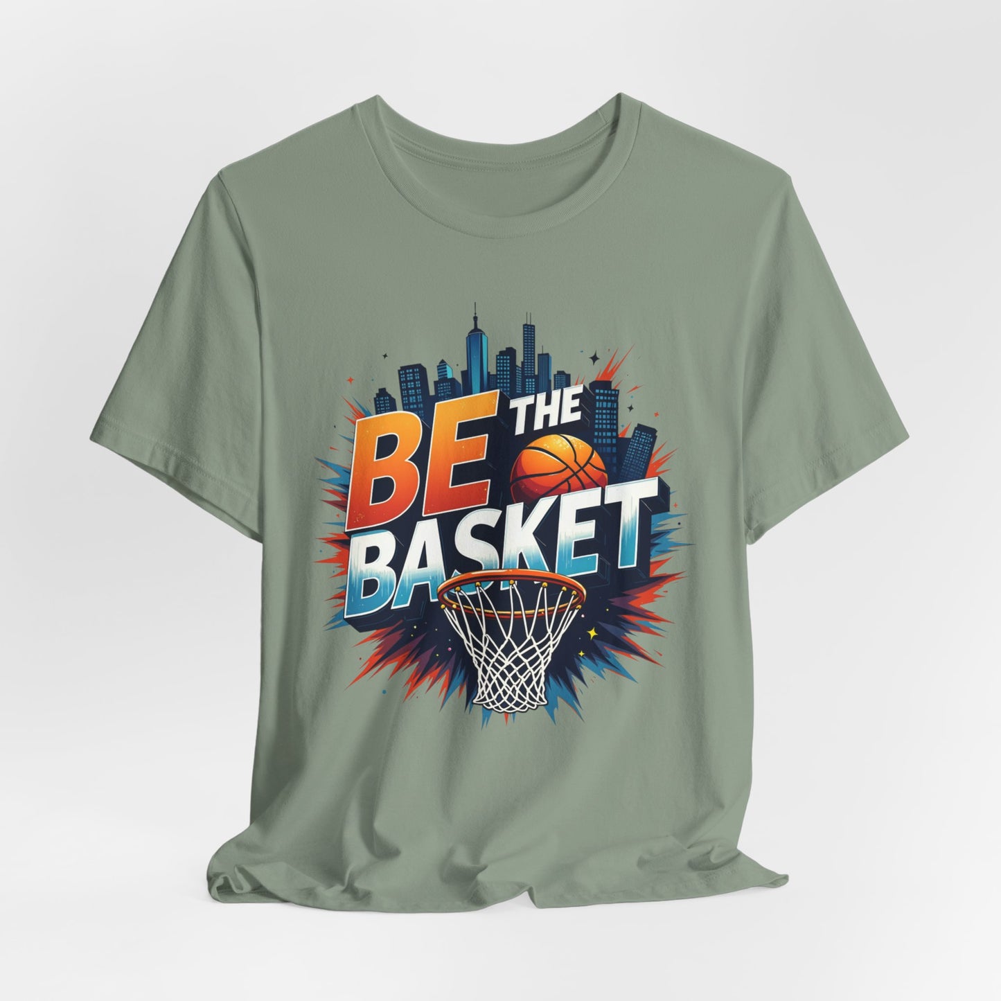 BE THE BASKET Skyline Basketball Unisex T-Shirt, Basketball Shirt