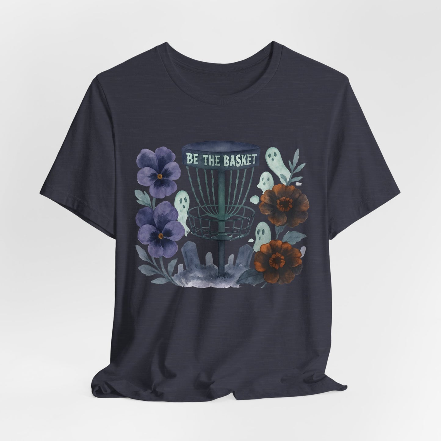 BE THE BASKET Disc Golf Halloween Design 7, Disc Golf Unisex T-Shirt