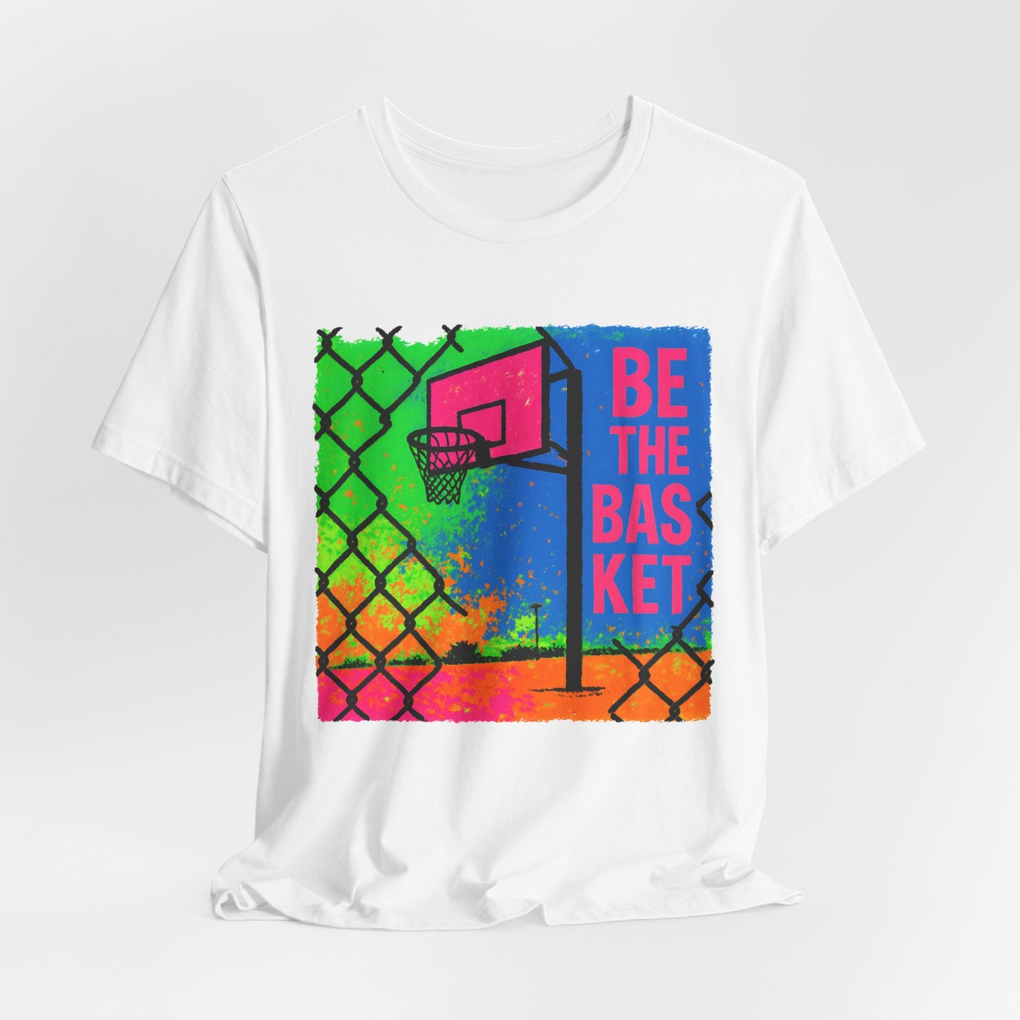 BE THE BASKET Basketball Goal Art Design 4, Unisex T-Shirt, Disc Golf Shirt