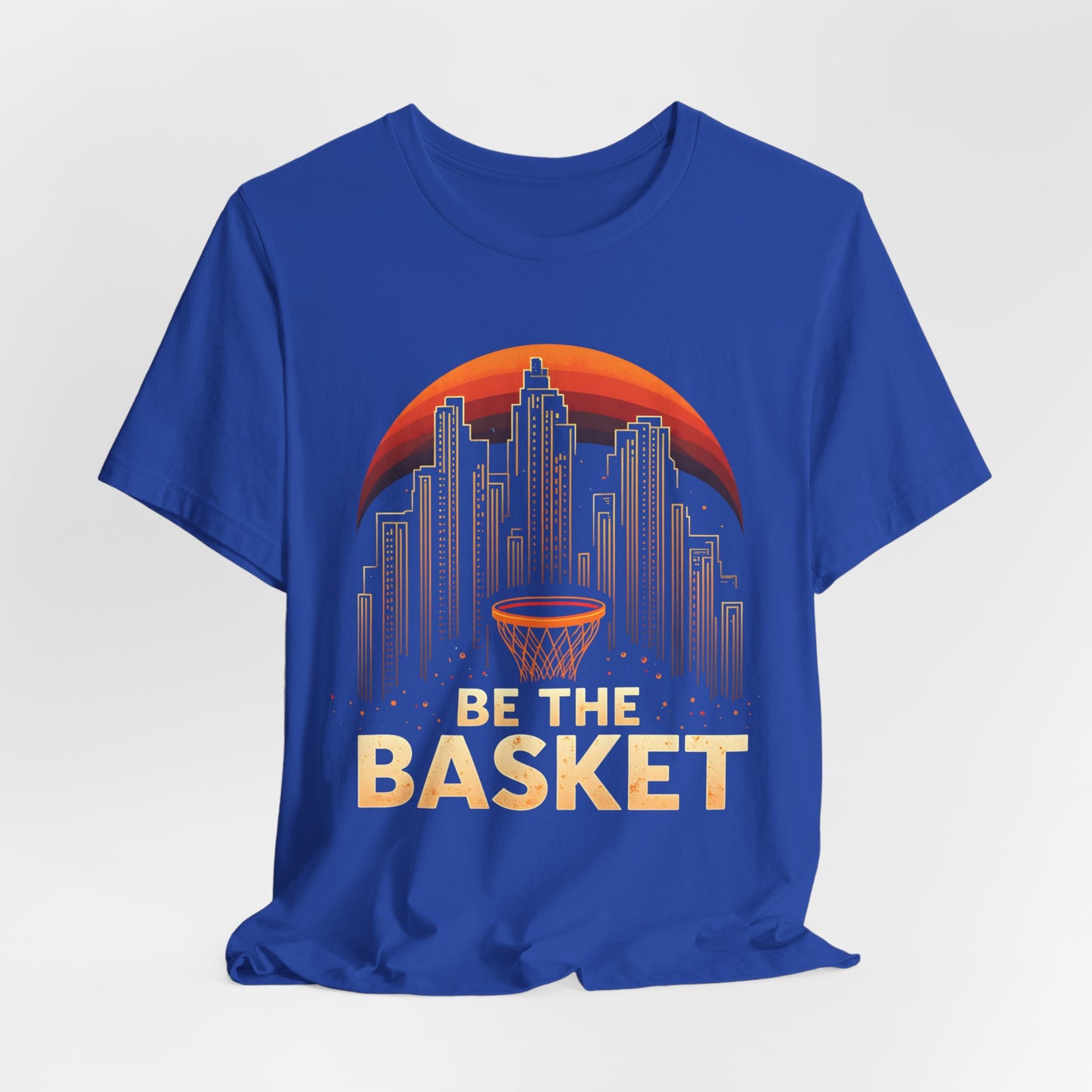 BE THE BASKET Basketball City Net Design, Unisex T-Shirt, Disc Golf Shirt