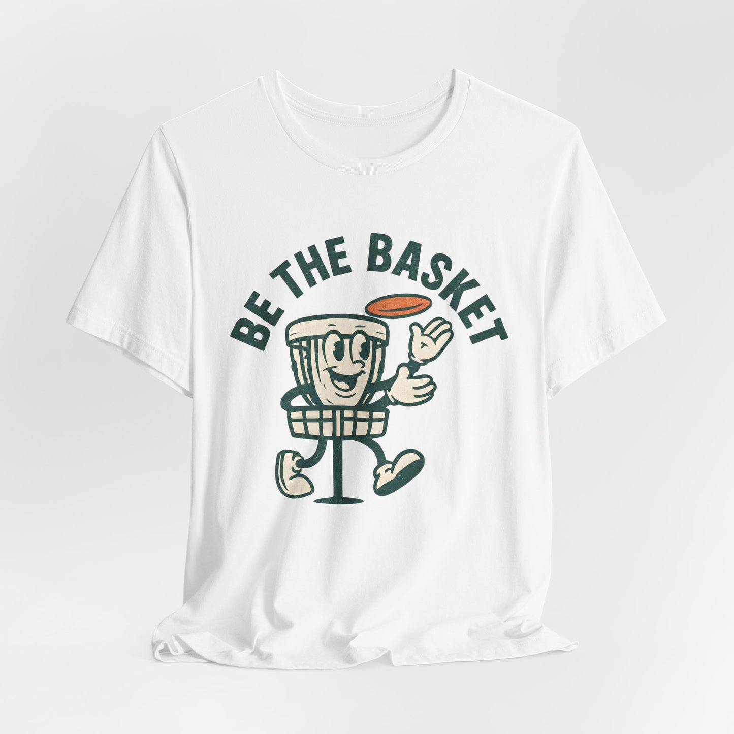 BE THE BASKET Disc Golf Basket Guy, Unisex T-Shirt
