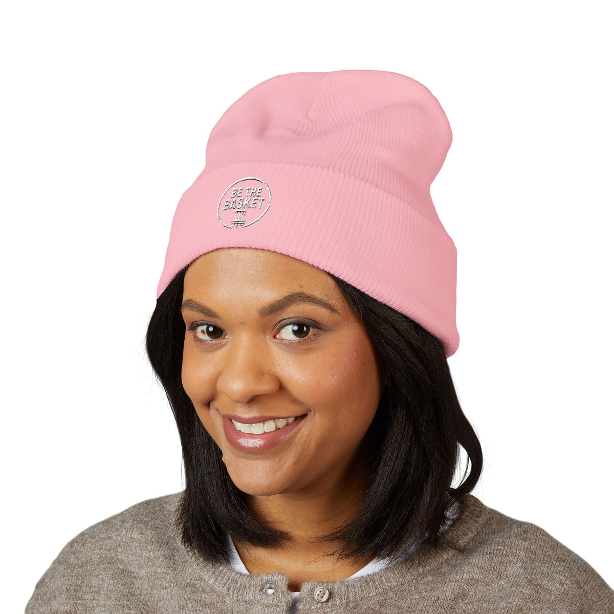 BE THE BASKET Disc Golf Logo Embroidered Beanie