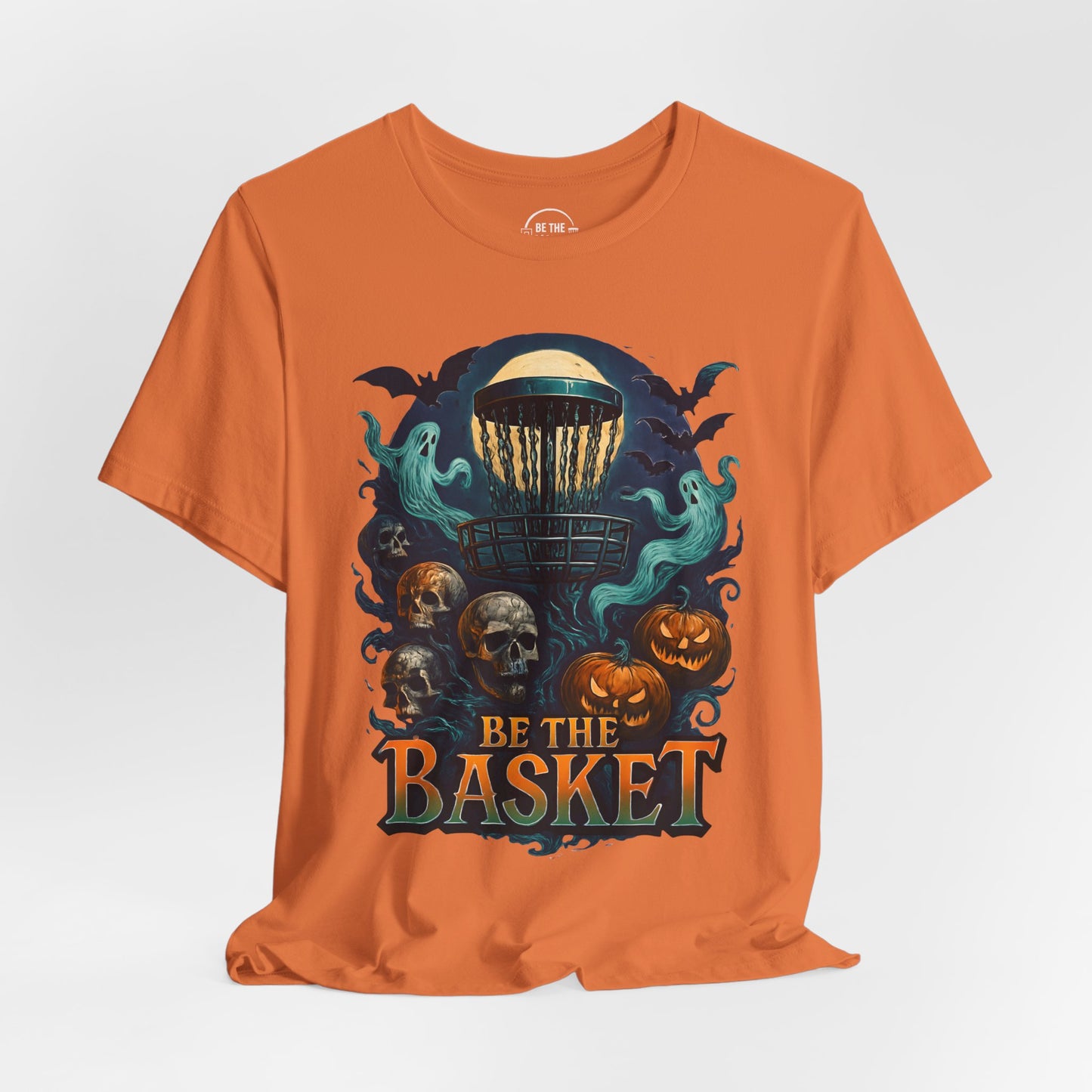 BE THE BASKET Disc Golf Halloween Design 19, Disc Golf Unisex T-Shirt