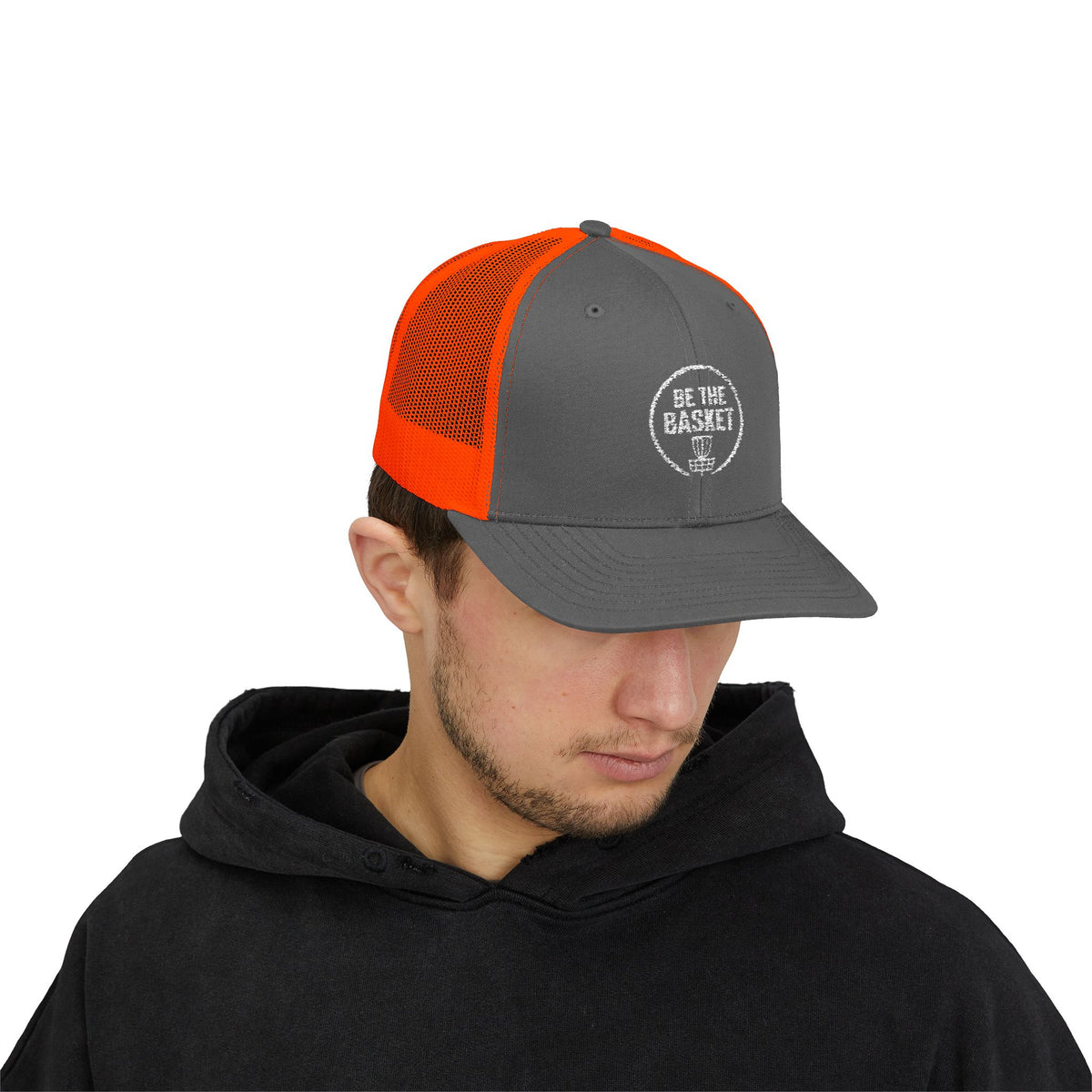 BE THE BASKET - 6606 Snapback Trucker Cap — Vintage Disc Golf Hat